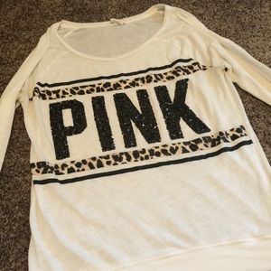 VS Pink Sequin long sleeve